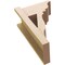Ekena Millwork 8-in W x 14-in D x 22-in H Funston Trad Rough Cedar Woodgrain TimberThane Outlooker, Primed Tan OUTUR080X14X22FST04RCPR - alternate 3